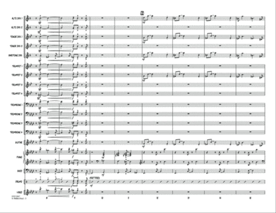 In Walked Bud (arr. Mark Taylor) - Conductor Score (Full Score) Jazz Ensemble scores gallery preview page 3