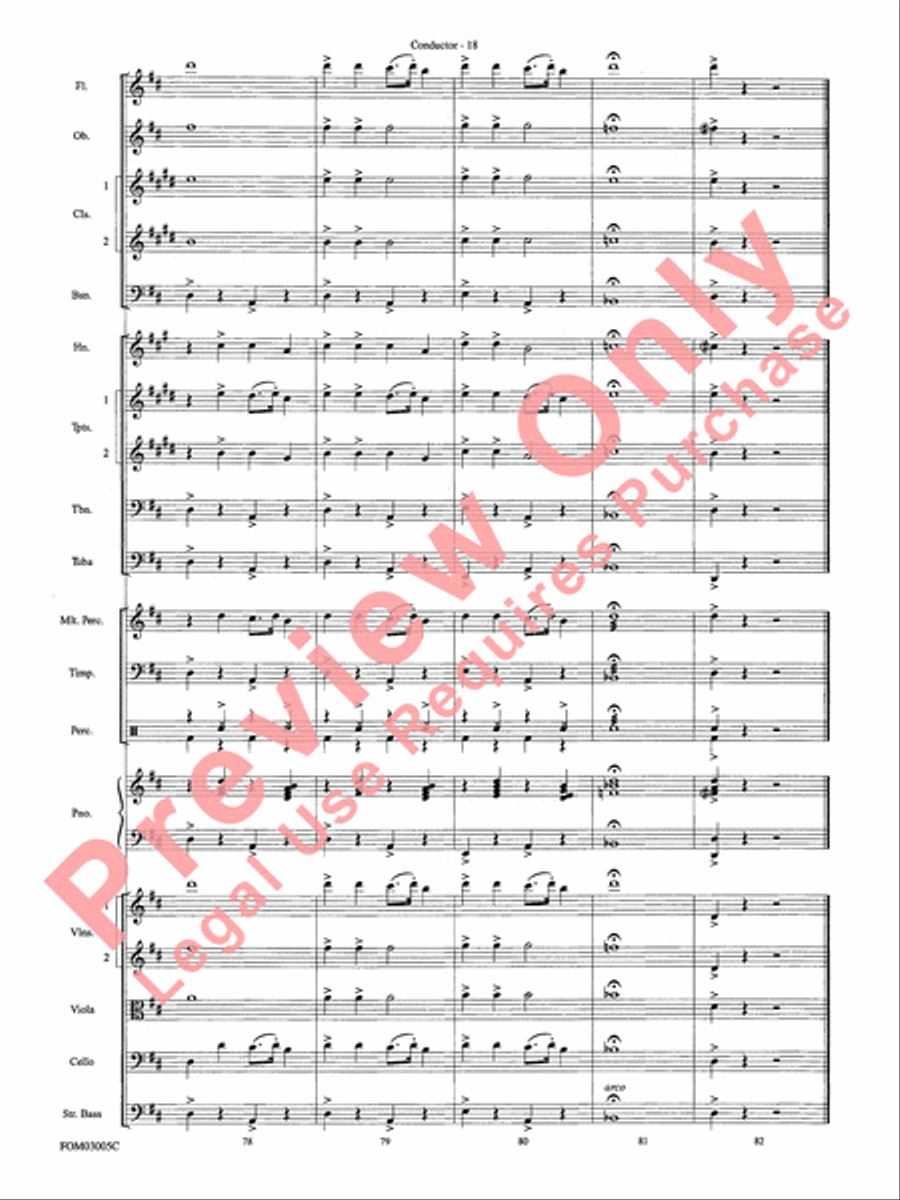 New York, New York, Theme from Full Orchestra scores gallery preview page 20