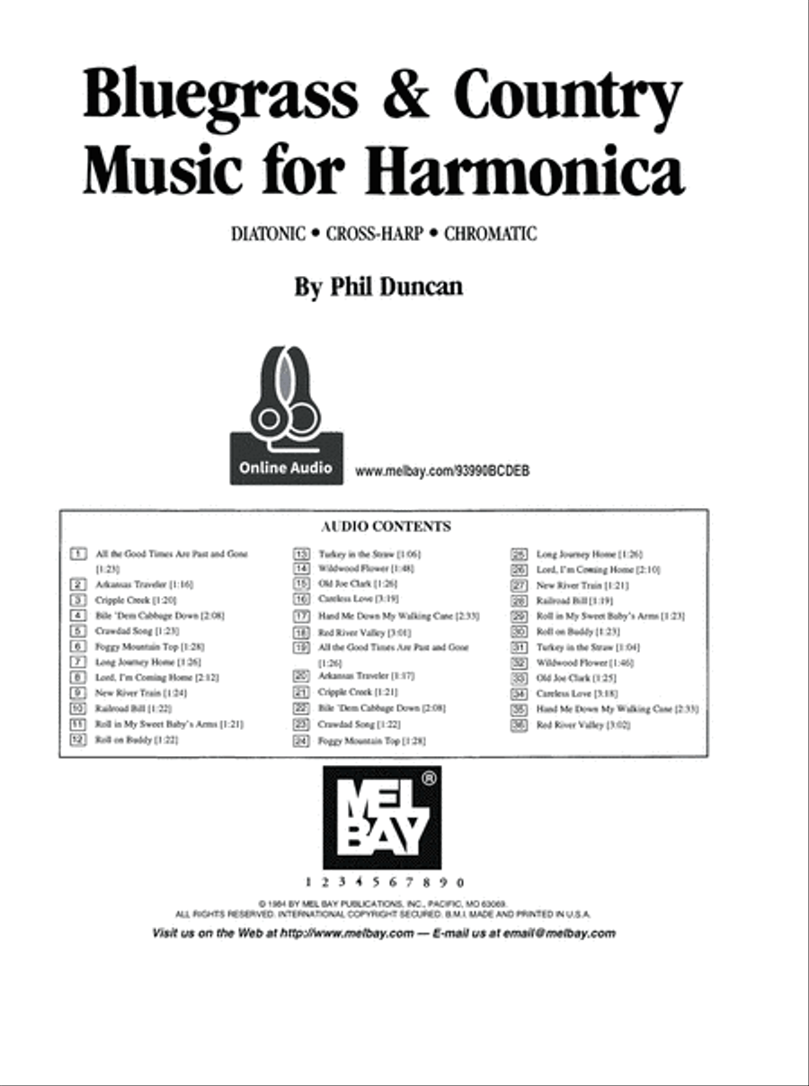 Bluegrass & Country Music for Harmonica Bluegrass Fiddle scores gallery preview page 2