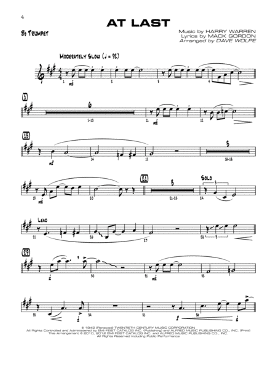 Singin' with the Jazz Combo Jazz Ensemble scores gallery preview page 3