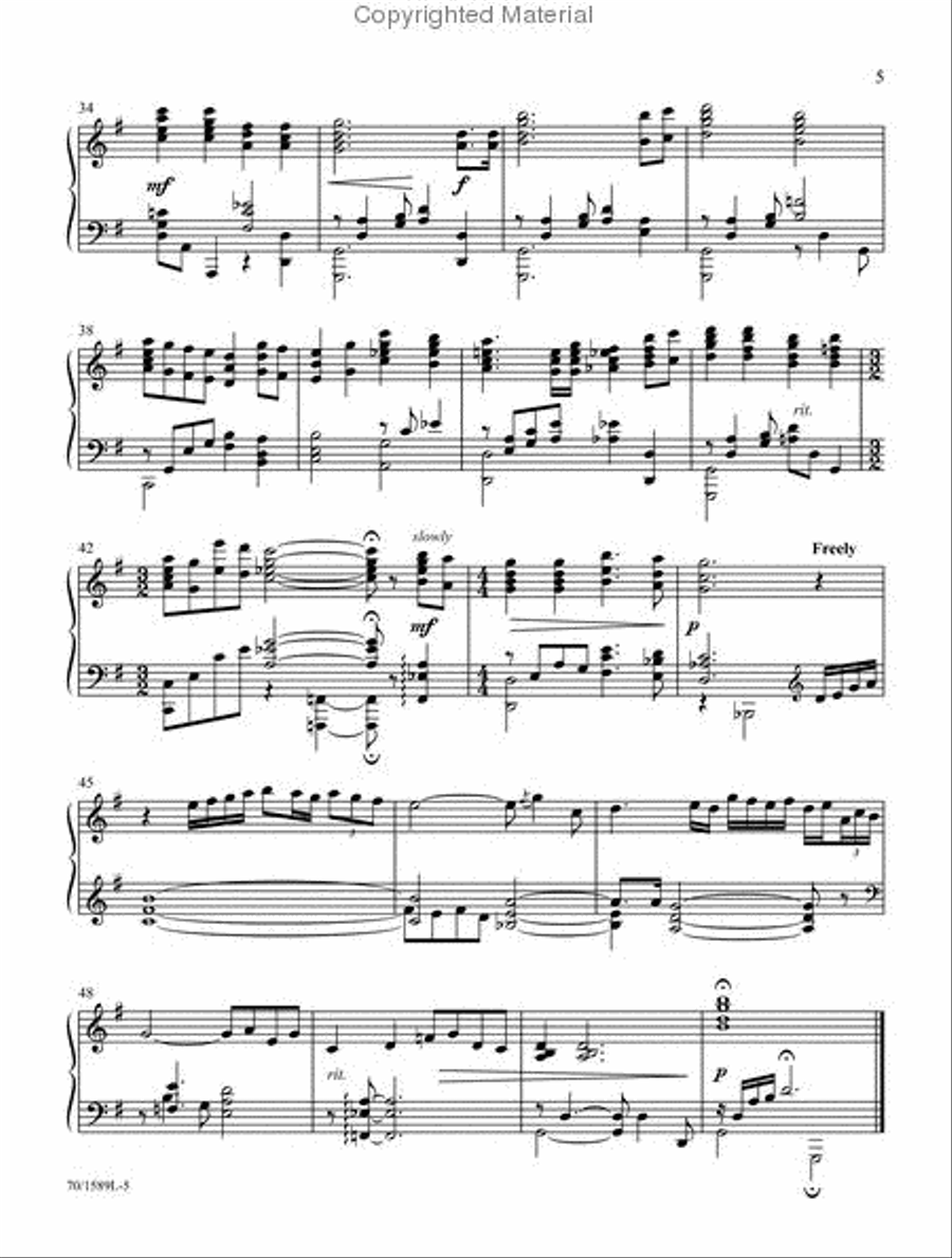 Touched by Jazz Piano Solo scores gallery preview page 4