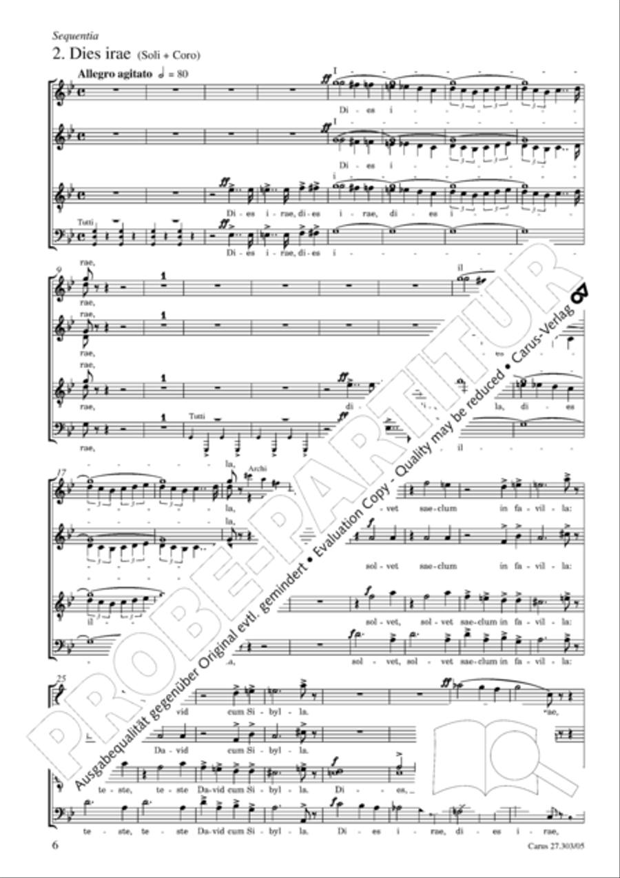Messa da Requiem 4-Part scores gallery preview page 7