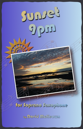 Book cover for Sunset 9pm, for Soprano Saxophone Duet