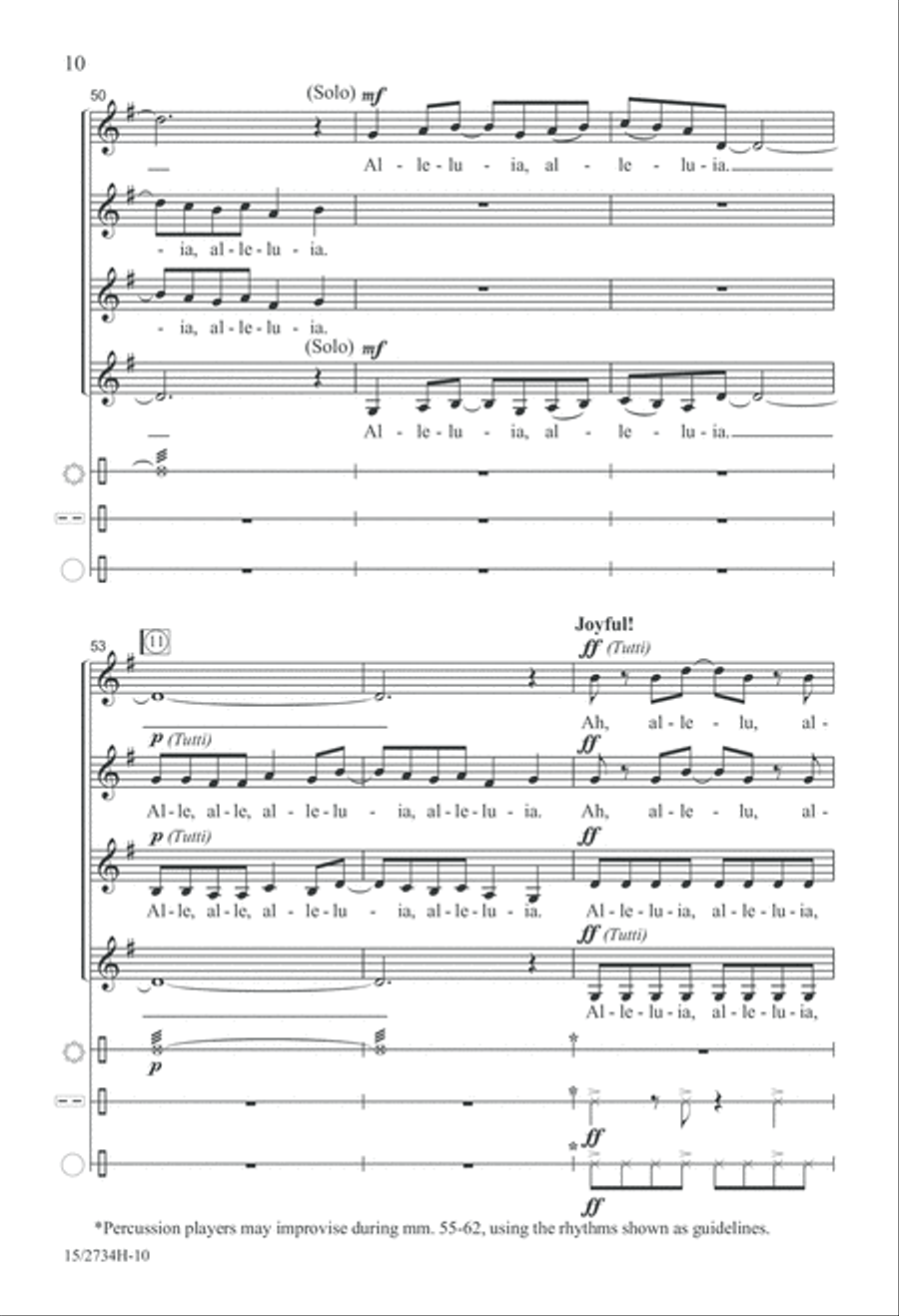 Alleluia, Alleluia! Alleluia, Alleluia! SSAA scores gallery preview page 11