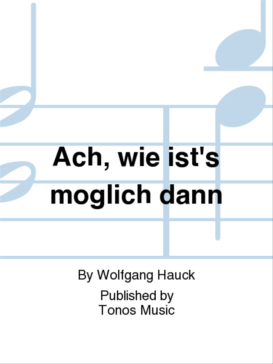 Ach, wie ist's moglich dann SSA scores gallery preview page 1
