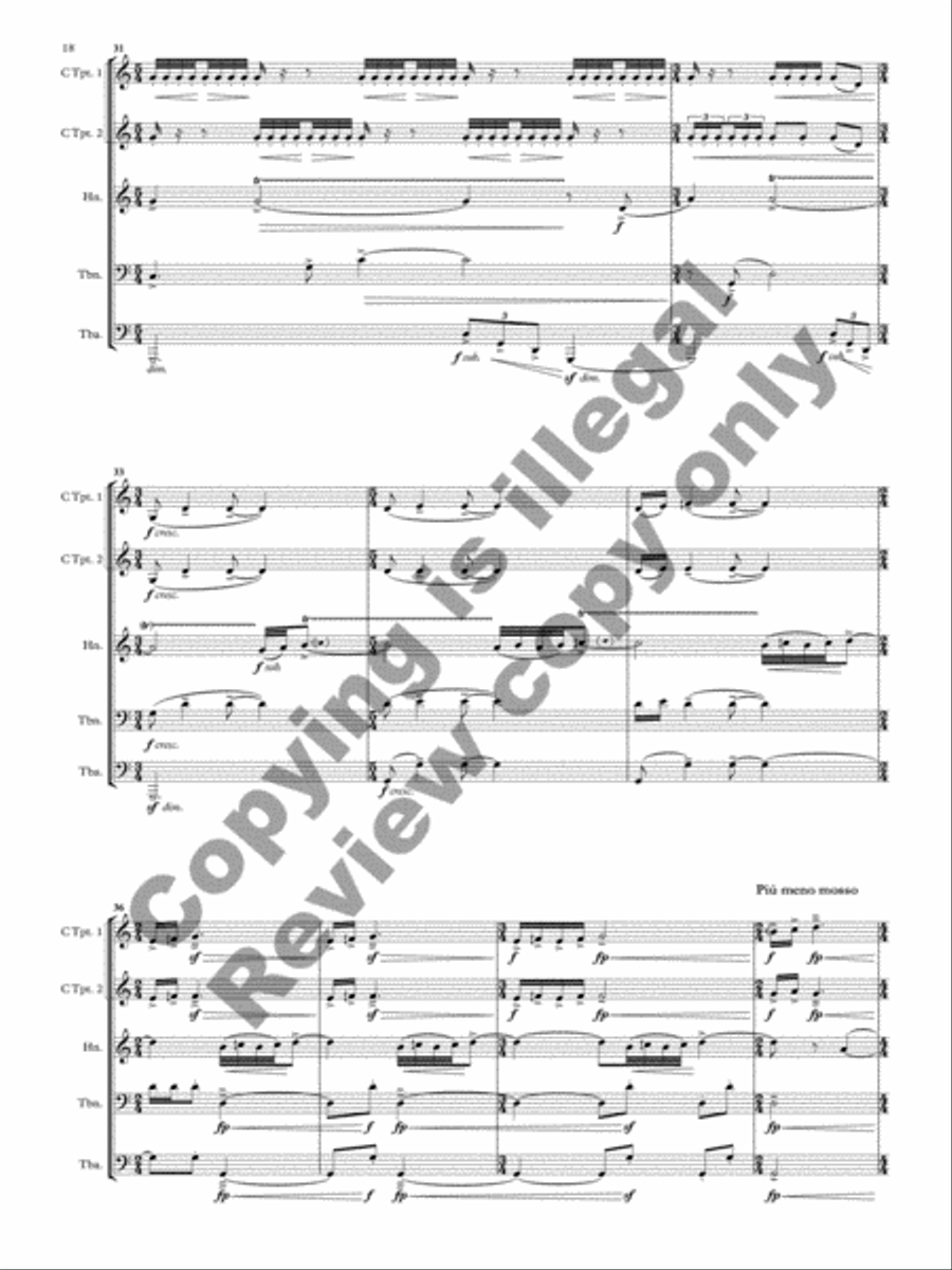 Tesserae Brass Quintet scores gallery preview page 27