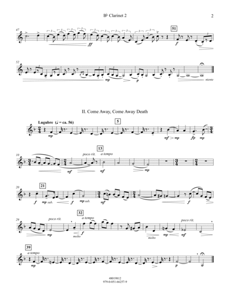 Lyric Suite - Bb Clarinet 2