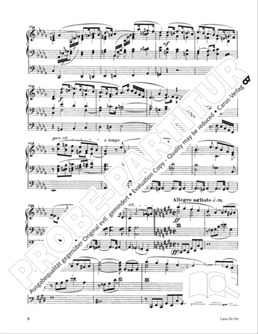 Organ Sonata No. 12 in D flat major Organ Solo scores gallery preview page 9