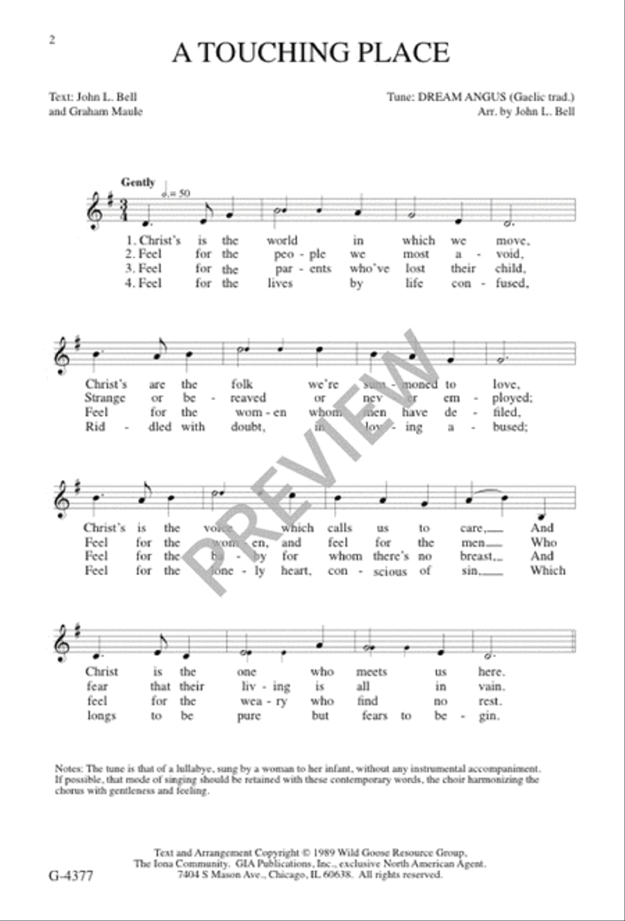 A Touching Place 4-Part scores gallery preview page 2