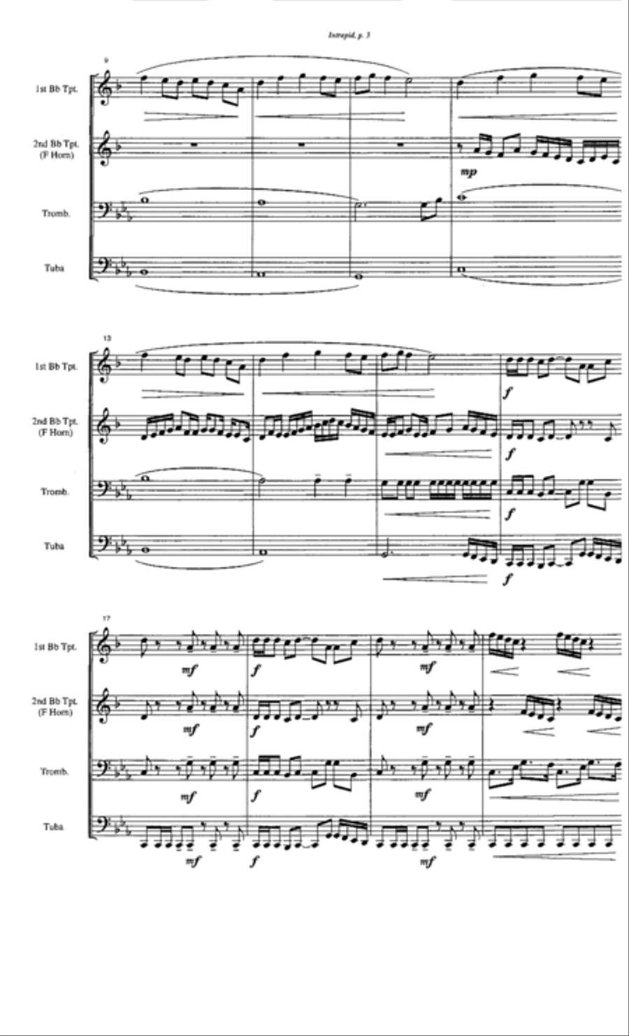 Intrepid Brass Quartet scores gallery preview page 3