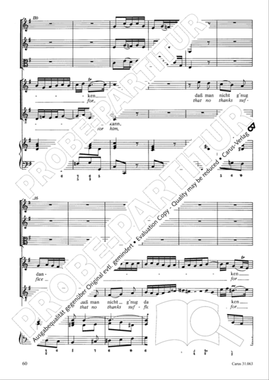 Christians, etch this blessed day (Christen, atzet diesen Tag) 4-Part scores gallery preview page 61