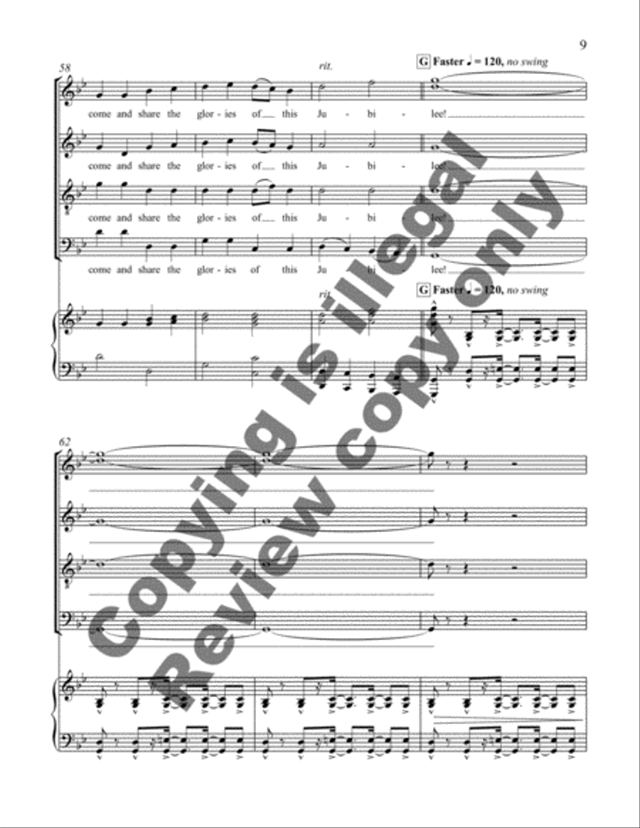 Come Life, Shaker Life! 7. Come to Zion 2-Part scores gallery preview page 6
