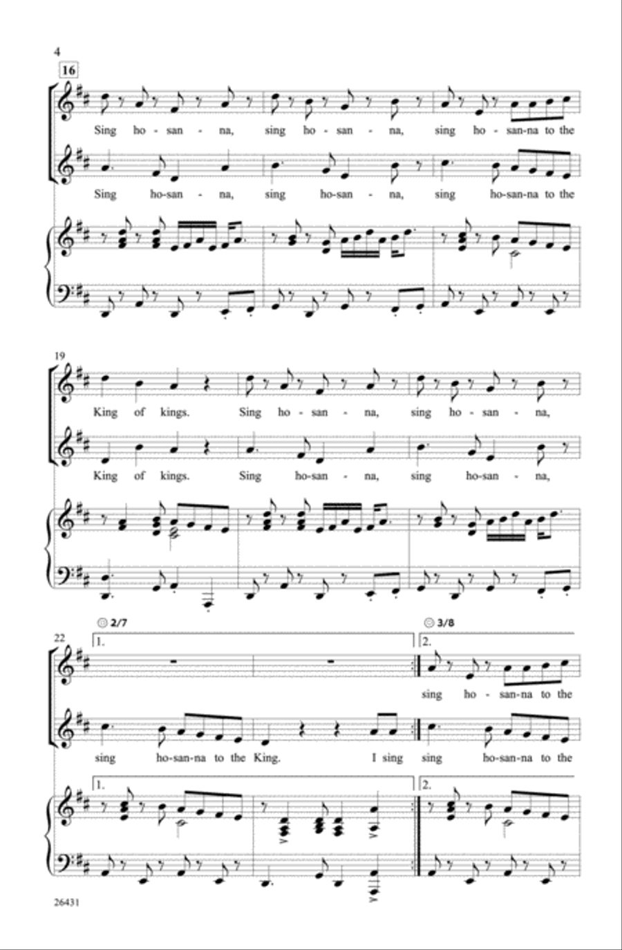 Give Me Oil in My Lamp Give Me Oil in My Lamp Unison Choir scores gallery preview page 3