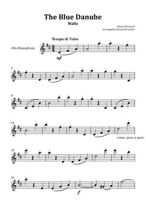 The Blue Danube - Alto Saxophone Solo