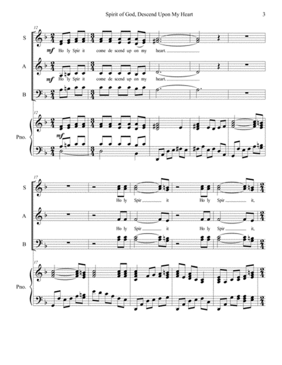 Spirit of God, Descend Upon My Heart SATB REVISED Edition