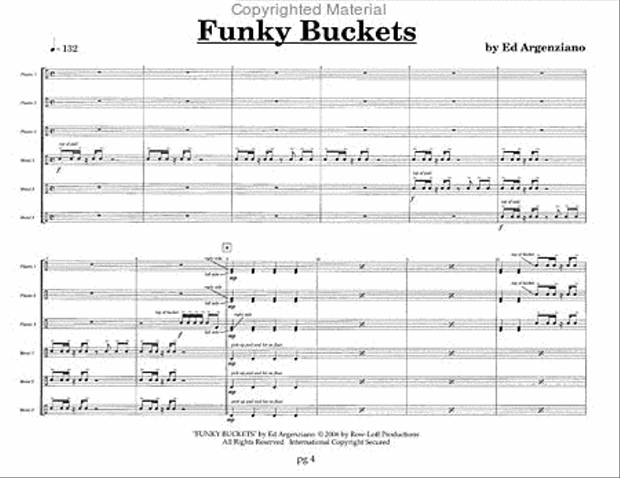 Noveltysicles - 8 Novelty Ensembles for 6 Young Percussionists Percussion Ensemble scores gallery preview page 3