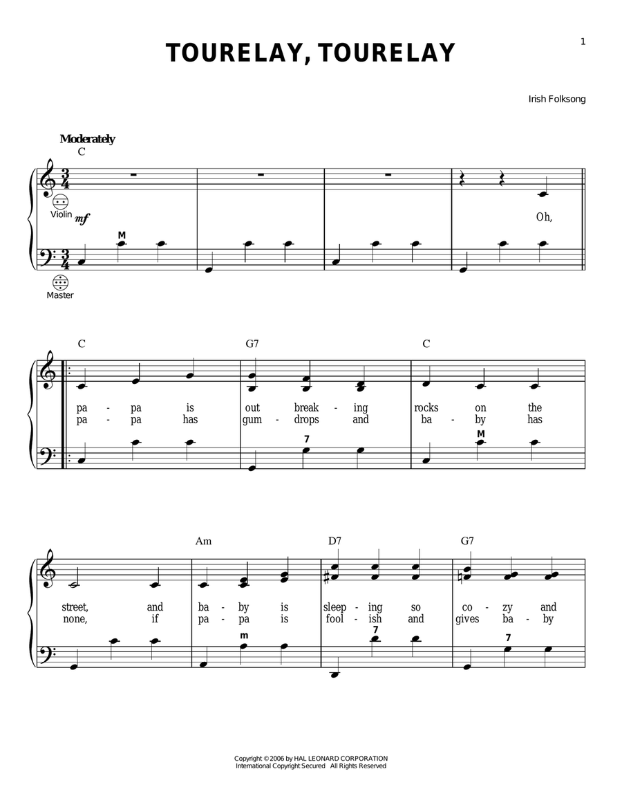 Tourelay, Tourelay Accordion scores gallery preview page 1