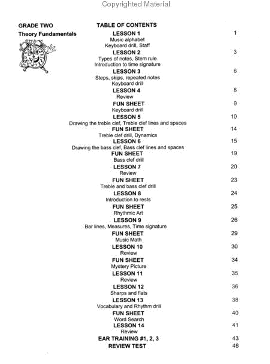 Theory Time Grade 2 Workbook Piano Method scores gallery preview page 2