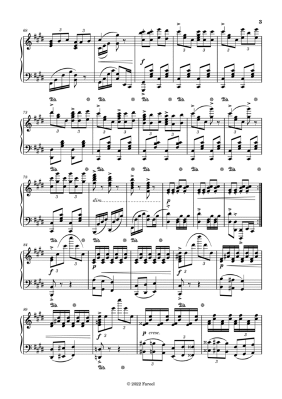 Introduction And Rondo Le Rossignol Piano Solo scores gallery preview page 3