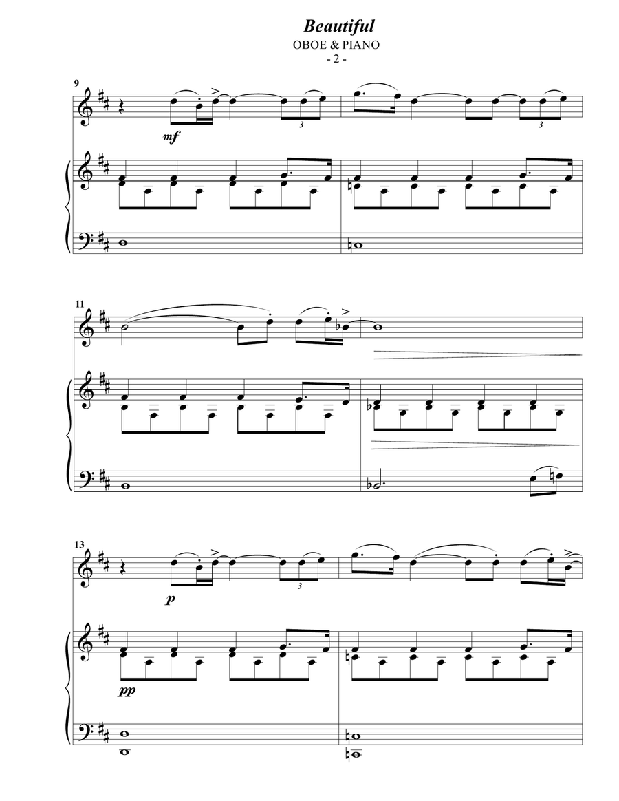Beautiful Piano scores gallery preview page 2