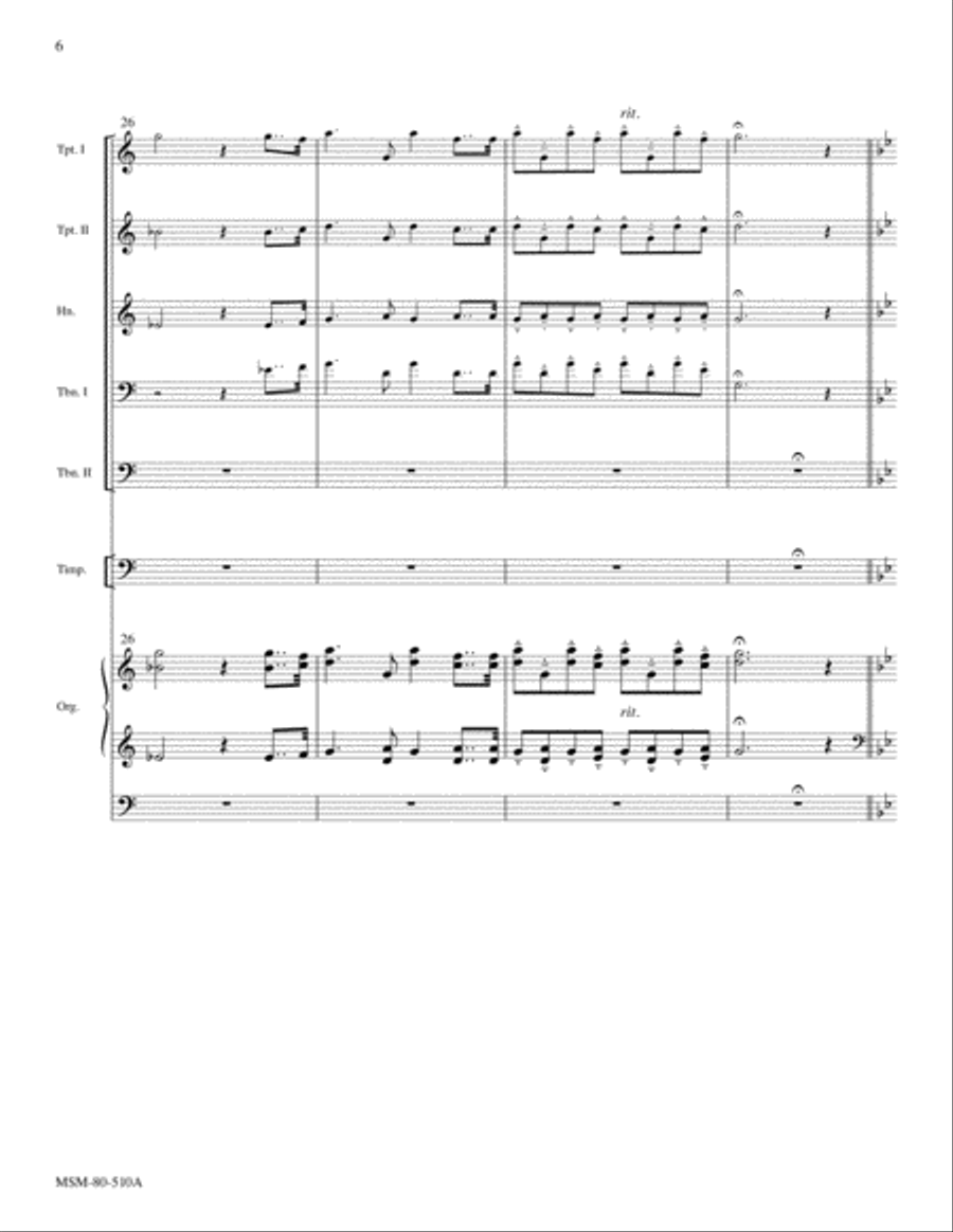 Let Us Go Rejoicing: Fanfare, Introit, and Procession for the Dedication of a Church Choir scores gallery preview page 6