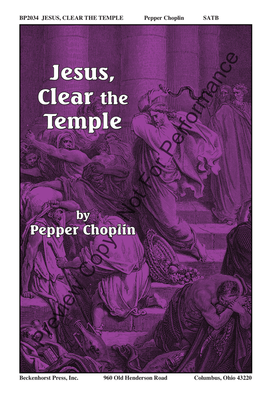 Jesus, Clear the Temple Jesus, Clear the Temple 4-Part scores gallery preview page 2