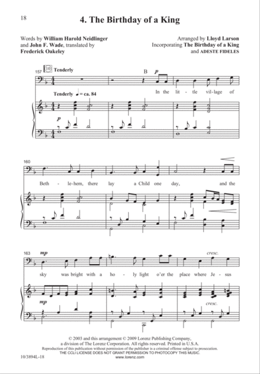 The Birth of a King 3-Part scores gallery preview page 19