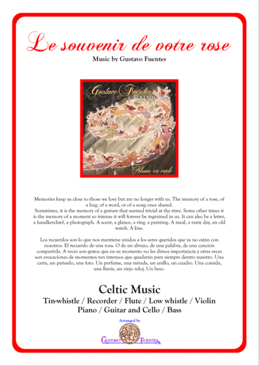 Le souvenir de votre rose, Celtic Song by Gustavo Fuentes Small Ensemble scores gallery preview page 1