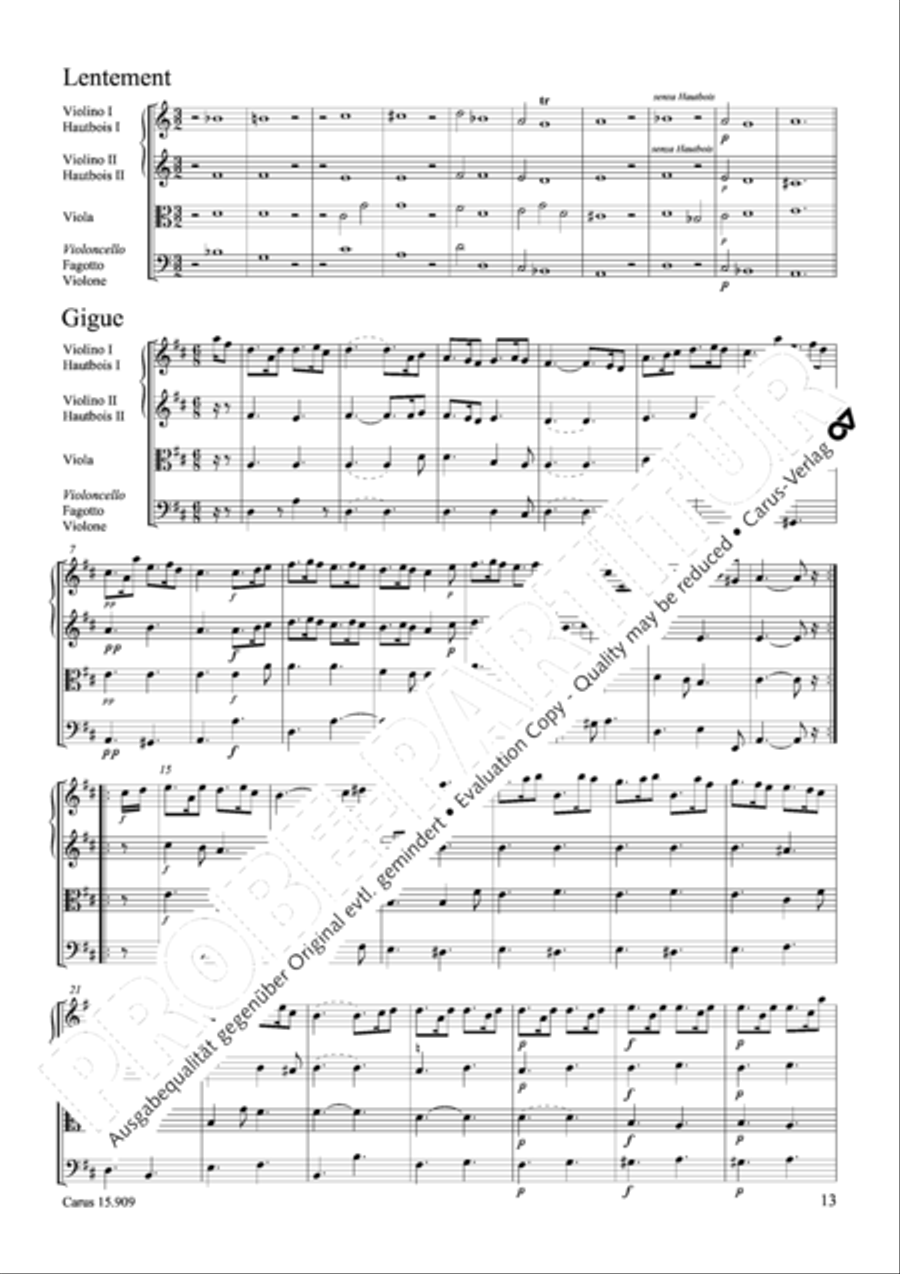 Ouverture in d Oboe scores gallery preview page 14