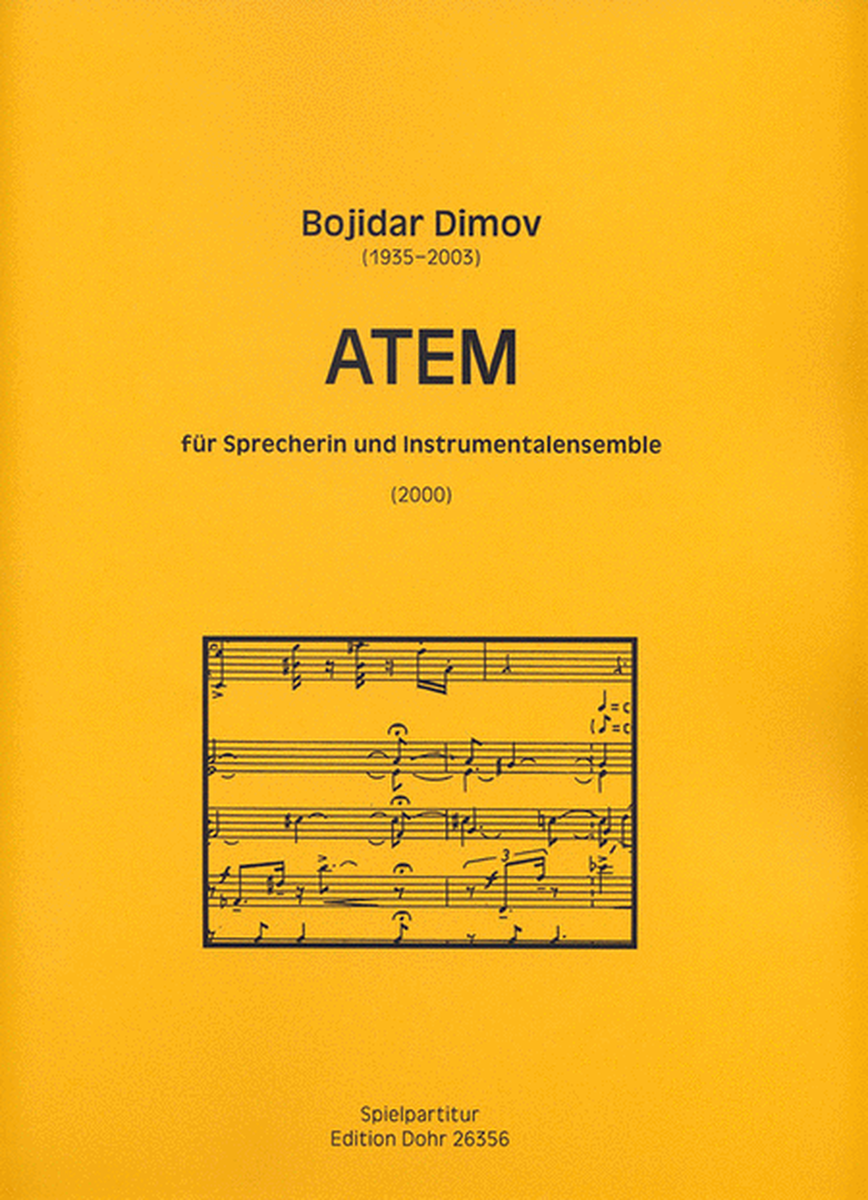 ATEM für Sprecherin und Instrumentalensemble (2000)