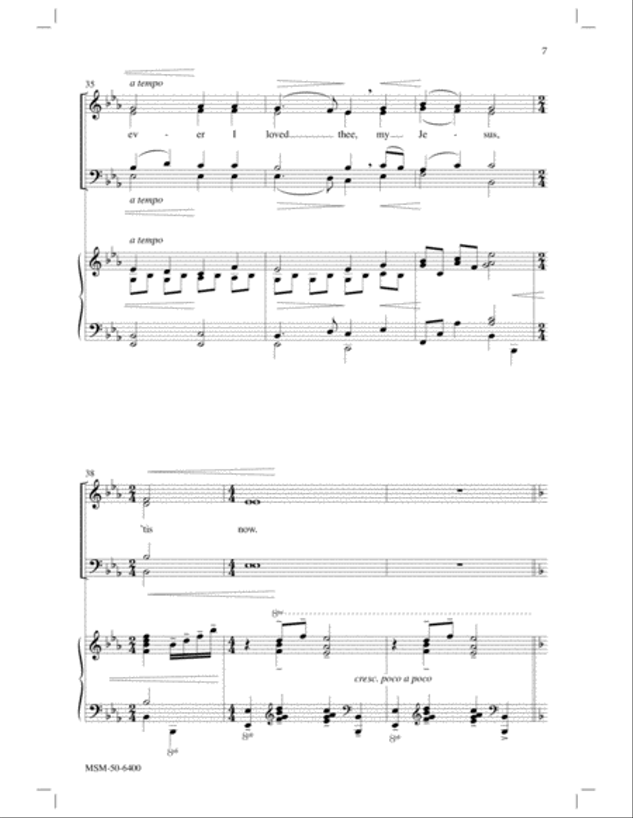 My Jesus, I Love Thee My Jesus, I Love Thee 4-Part scores gallery preview page 4