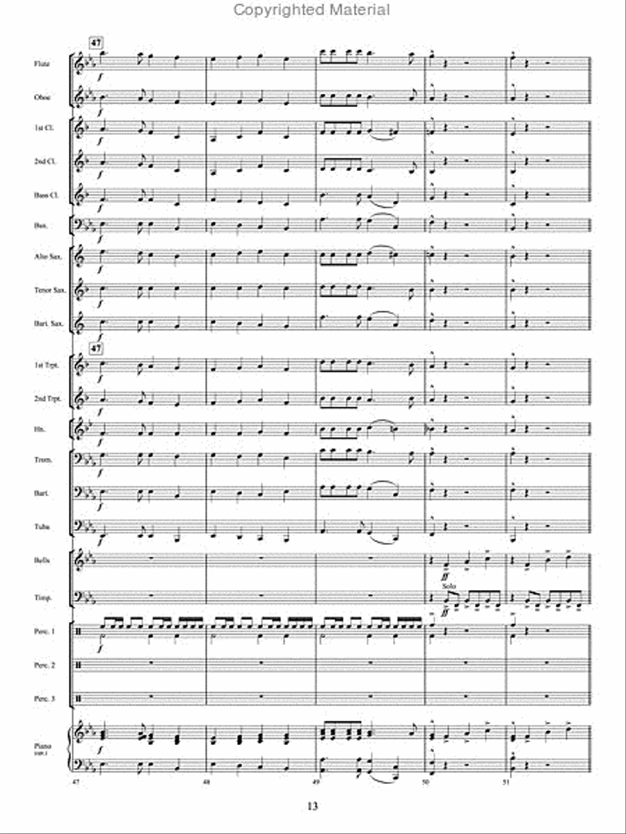 The Twelve Songs of Christmas Concert Band scores gallery preview page 12