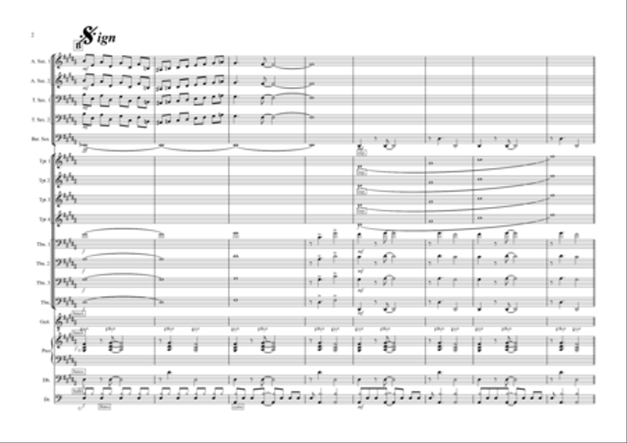Time to Remind Me Time to Remind Me Jazz Ensemble scores gallery preview page 2
