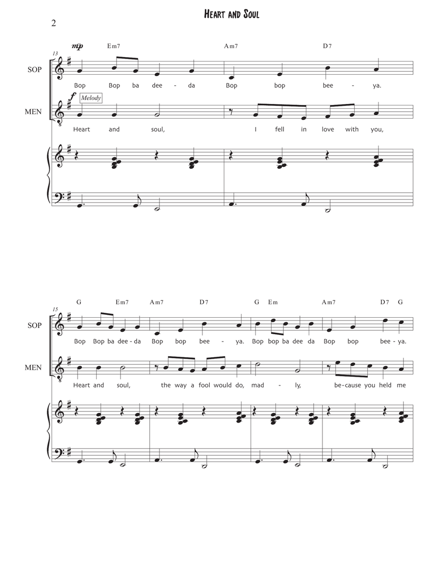 Heart and Soul 3-Part scores gallery preview page 2