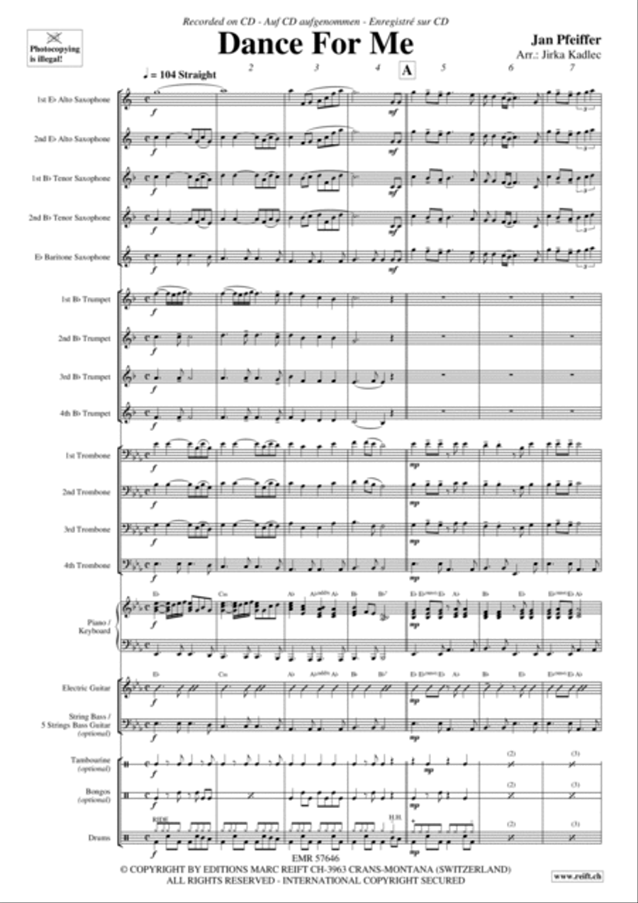 Dance For Me Big Band scores gallery preview page 5