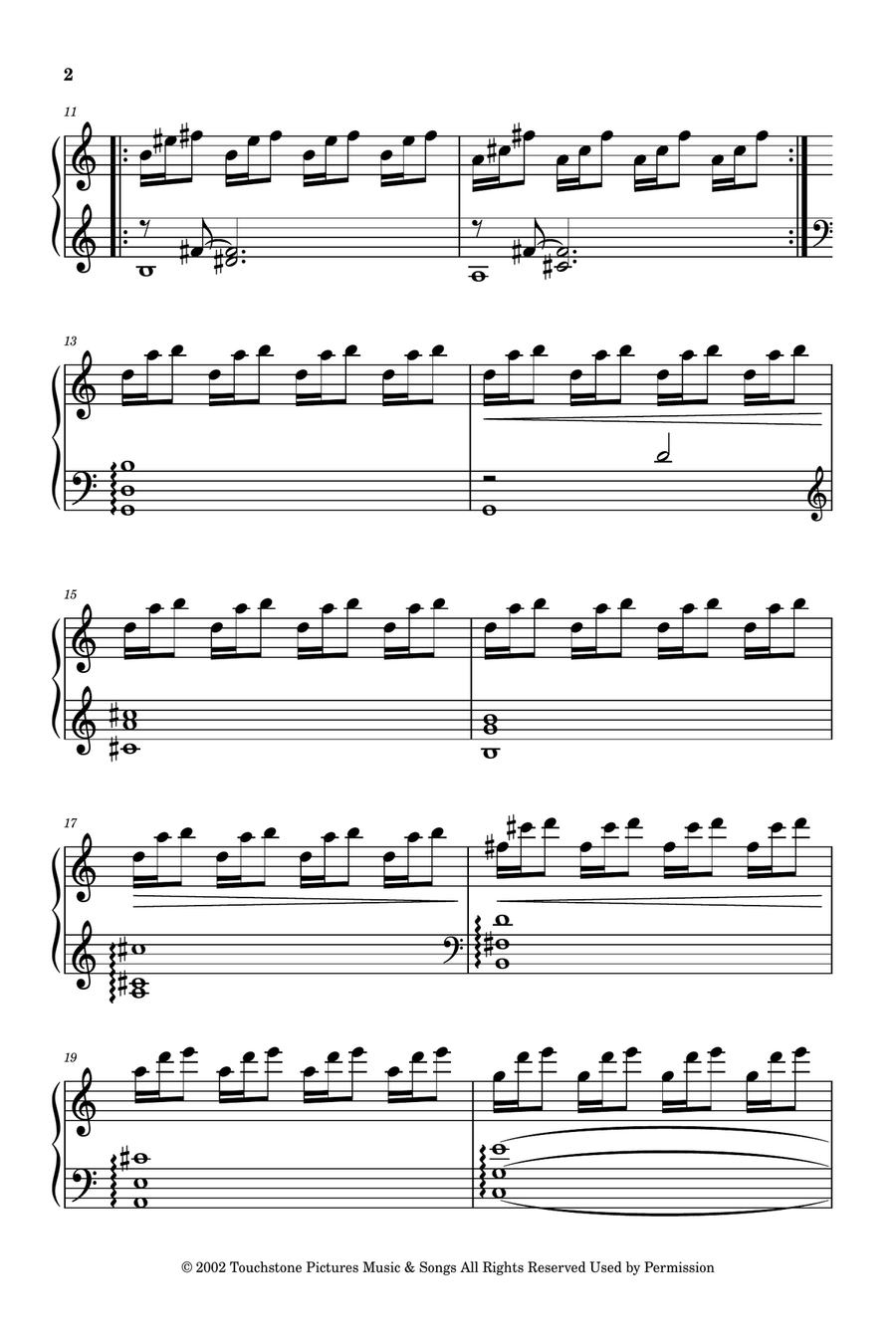 The Hand Of Fate Part 2 Piano Solo scores gallery preview page 2