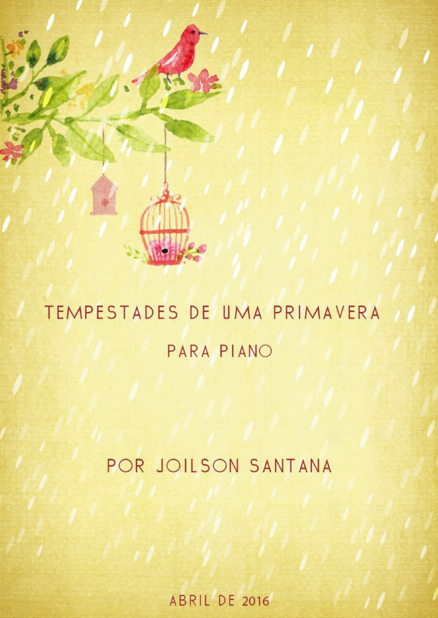 Tempestades de uma Primavera - Piano Fácil Easy Piano scores gallery preview page 1