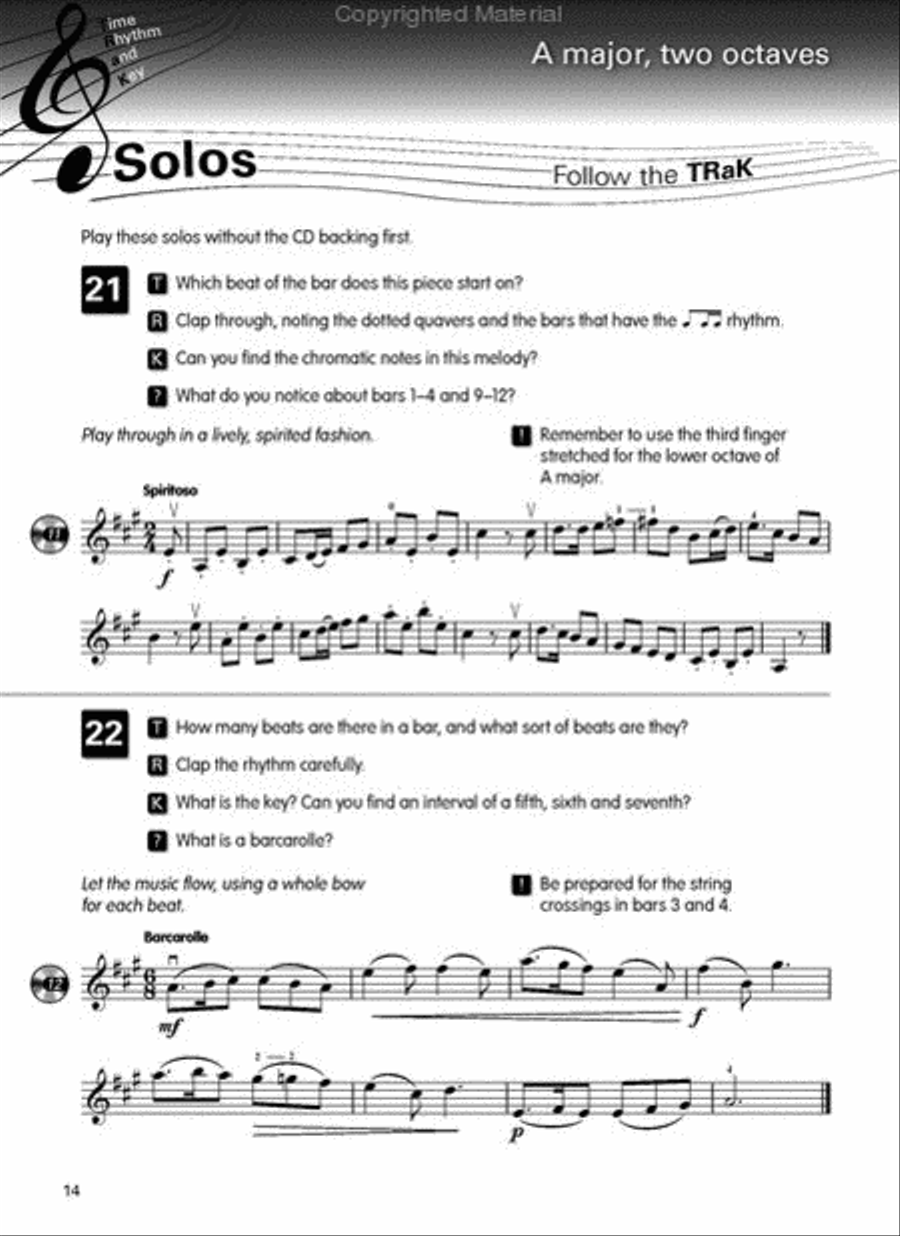 Right@Sight for Violin, Grade 3 [incl. CD] Small Ensemble scores gallery preview page 2