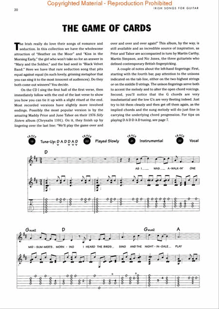 Irish Songs for Guitar Acoustic Guitar scores gallery preview page 4