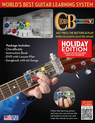 Book cover for ChordBuddy Guitar Learning System – Holiday Edition
