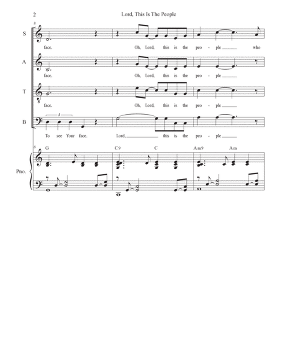 Lord, This Is The People (Psalm 24) (SATB) image number null