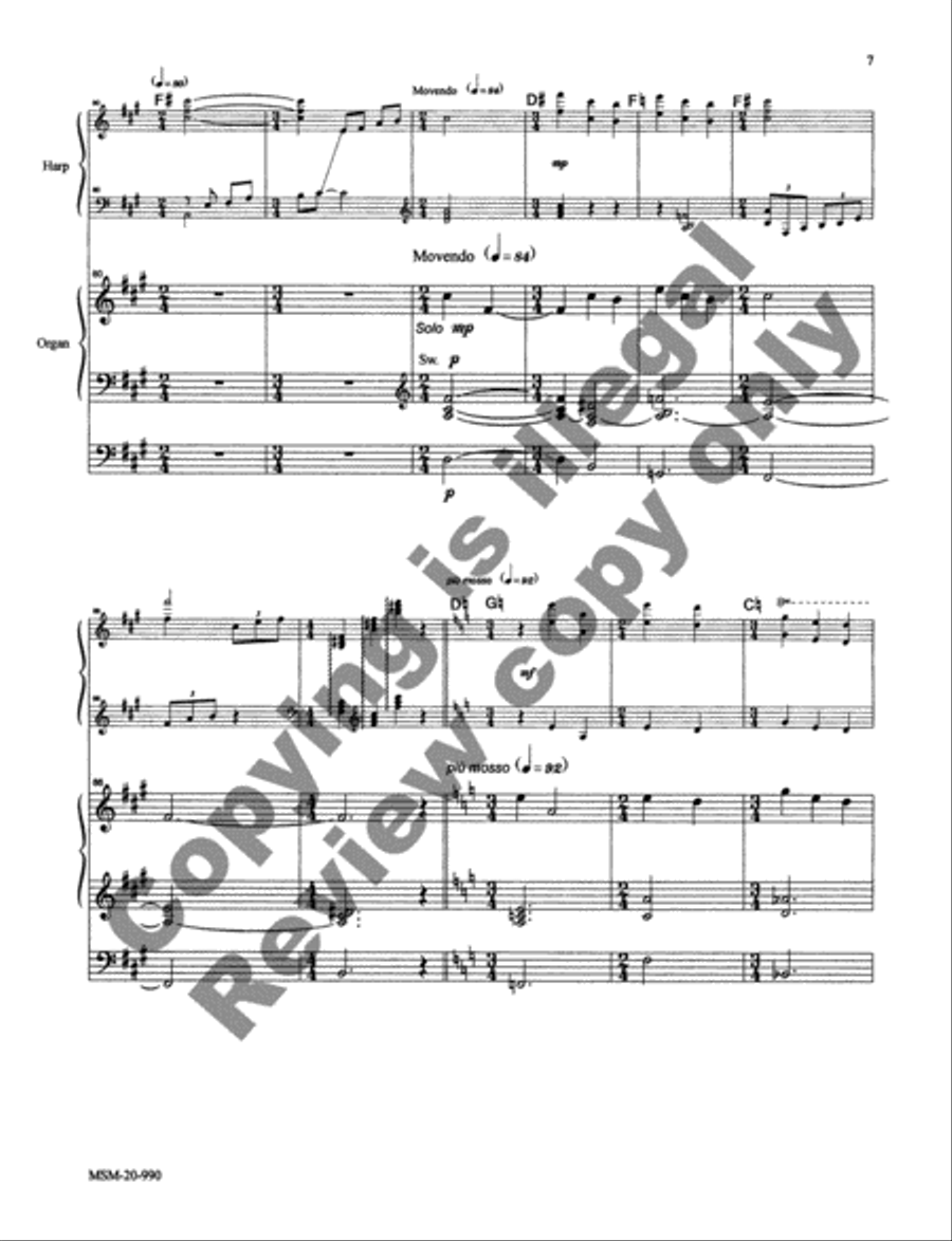 Legend for Harp and Organ
