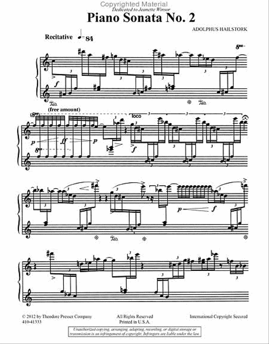 Piano Sonata No. 2 Chamber Music scores gallery preview page 2
