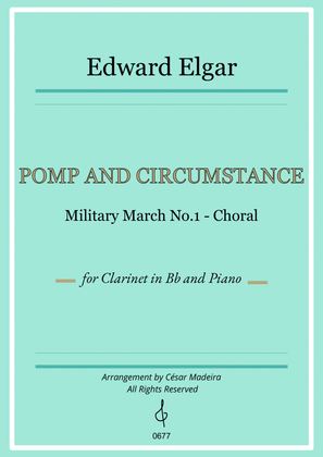Book cover for Pomp and Circumstance No.1 - Bb Clarinet and Piano (Full Score)