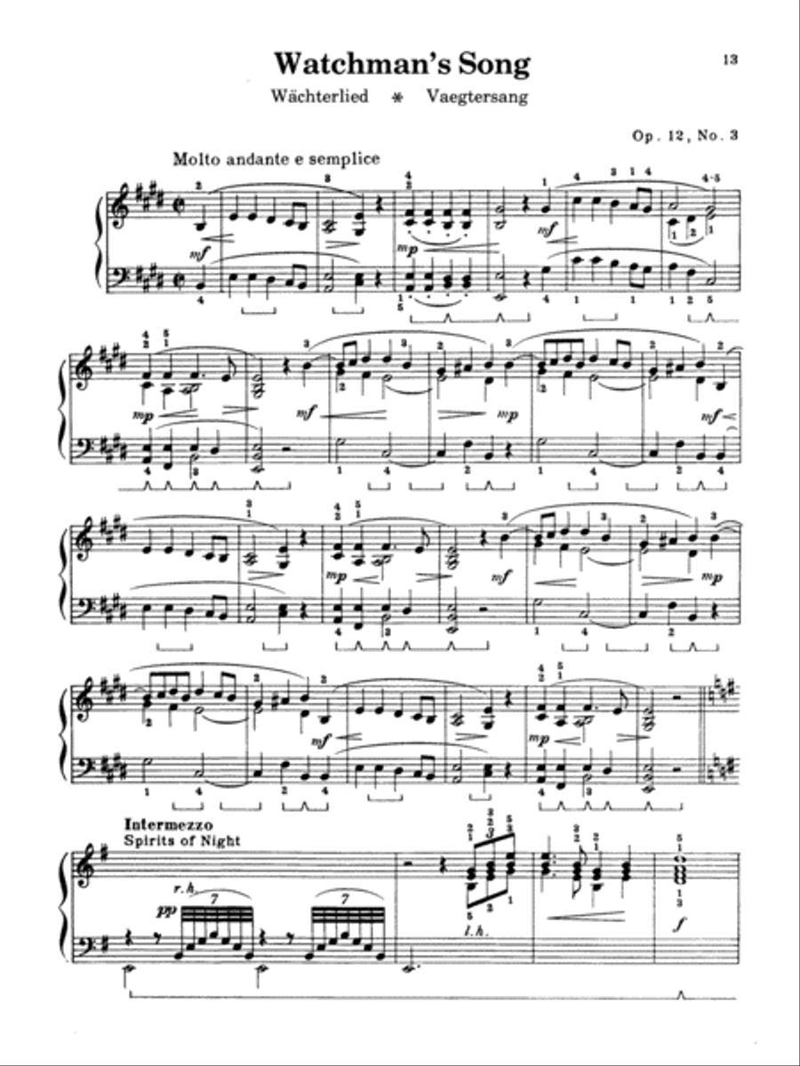 Grieg -- Selected Works for the Piano Piano Solo scores gallery preview page 5