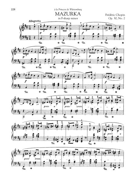 Mazurka in F-sharp minor, Op. 30, No. 2