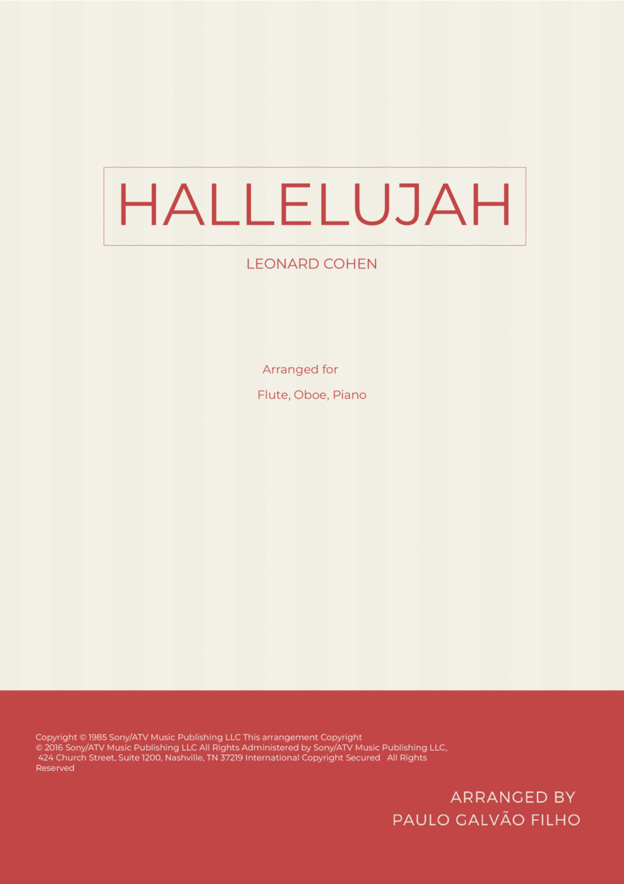 Hallelujah Hallelujah Woodwind Duet scores gallery preview page 1