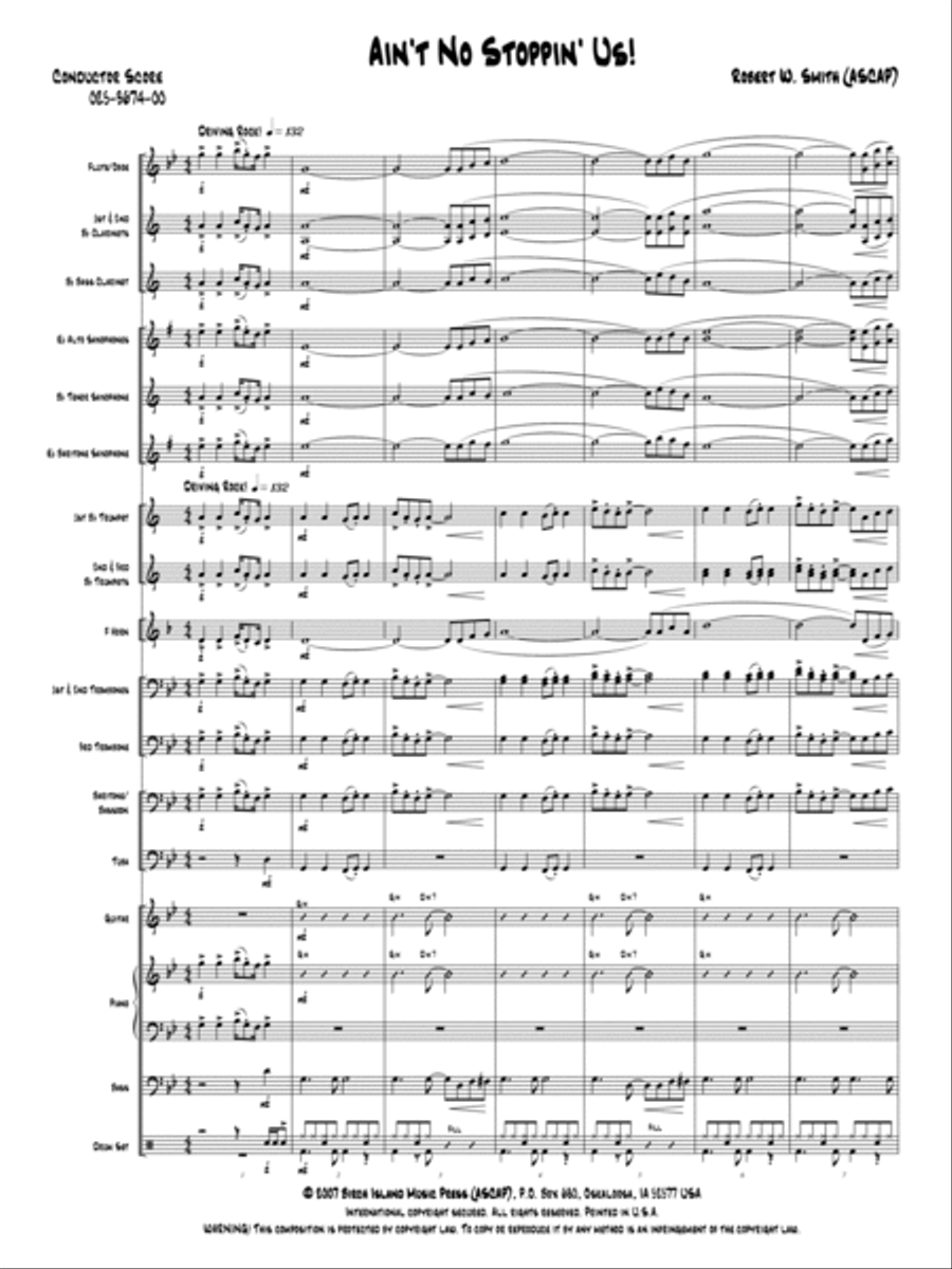 Ain't No Stoppin' Us! Concert Band scores gallery preview page 2