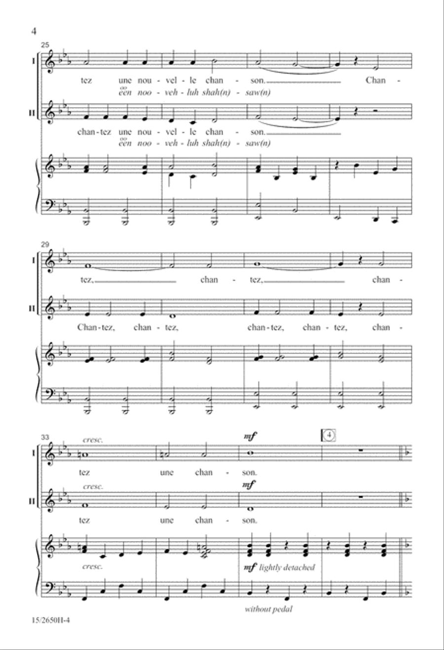 Chantez Alleluia! 2-Part scores gallery preview page 4