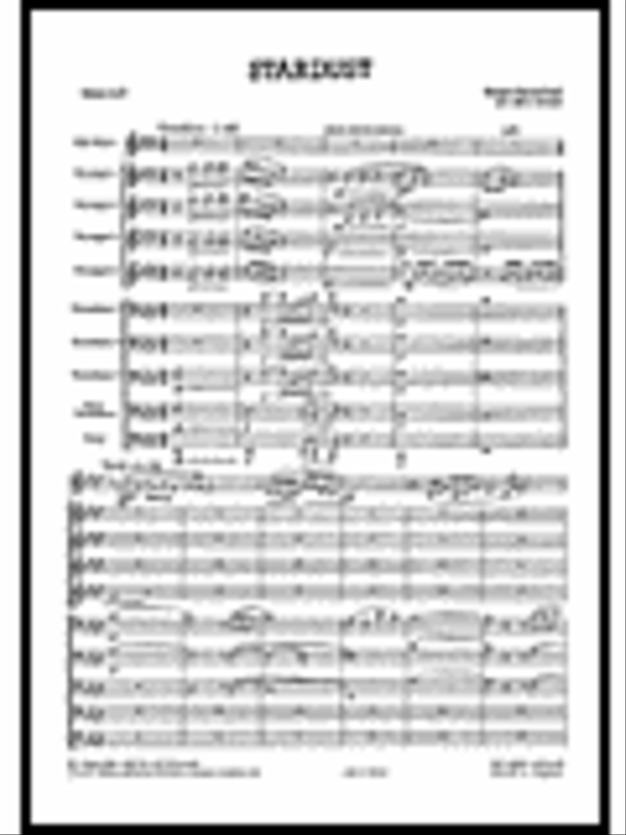 Just Brass Lollipops 3 Carmichael Stardust (Iveson) 10 Part Orchestra scores gallery preview page 1